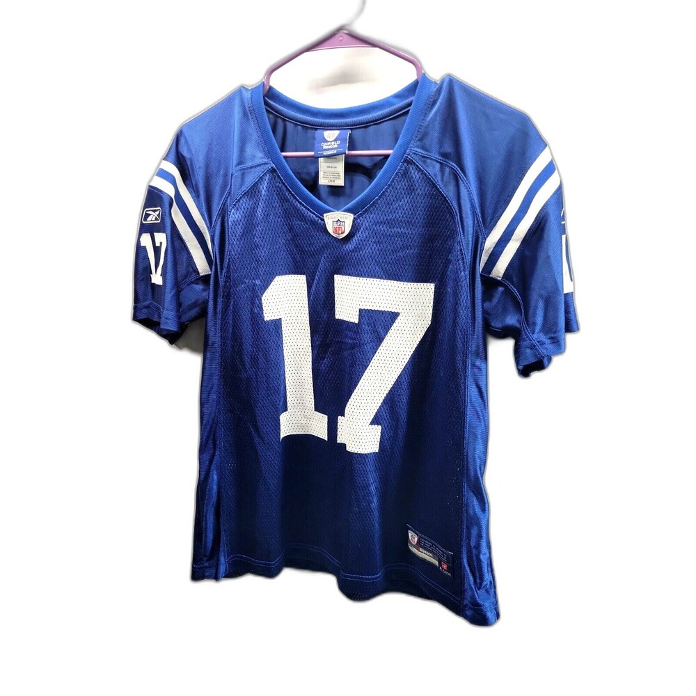 VTG Reebok Indianapolis Colts #17 Austin Collie Womens  On Field Jersey Sz L
